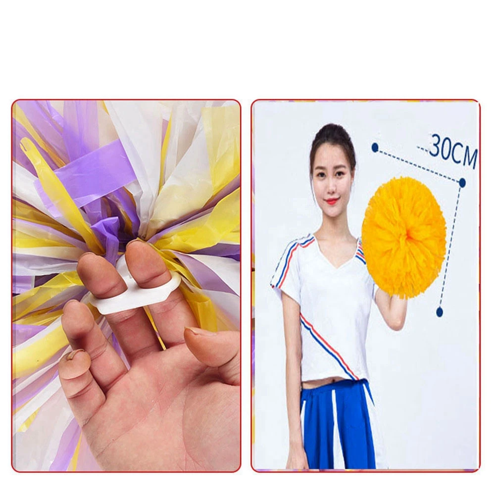 30 см игровой спортивный помпон для чирлидинга Веселый цветочный мяч подходит