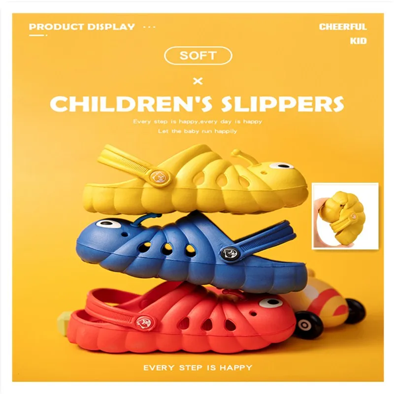 

2021, Симпатичные Мультяшные пляжные Нескользящие тапочки с принтом животных для малышей, мальчиков и девочек, флип-туфли, Мультяшные однотон...