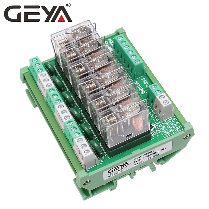 GEYA NG2R 6 каналов Omron Реле модуль 5 В 12 24 постоянного тока 230V релейная плата PLC