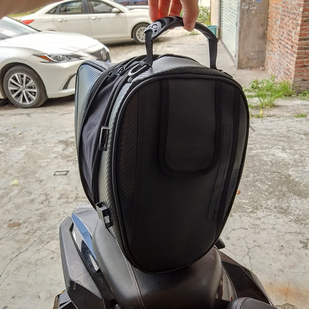 

Motorcycle Tail Bags Waterproof Motocross Motorbike Rear Seat Travel Tank Bag