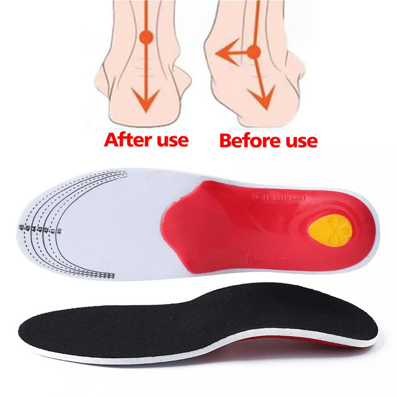 

Premium Orthotic Gel High Arch Support Insoles Gel Pad 3D Arch Support Flat Feet For Women / Men orthopedic Foot pain Unisex