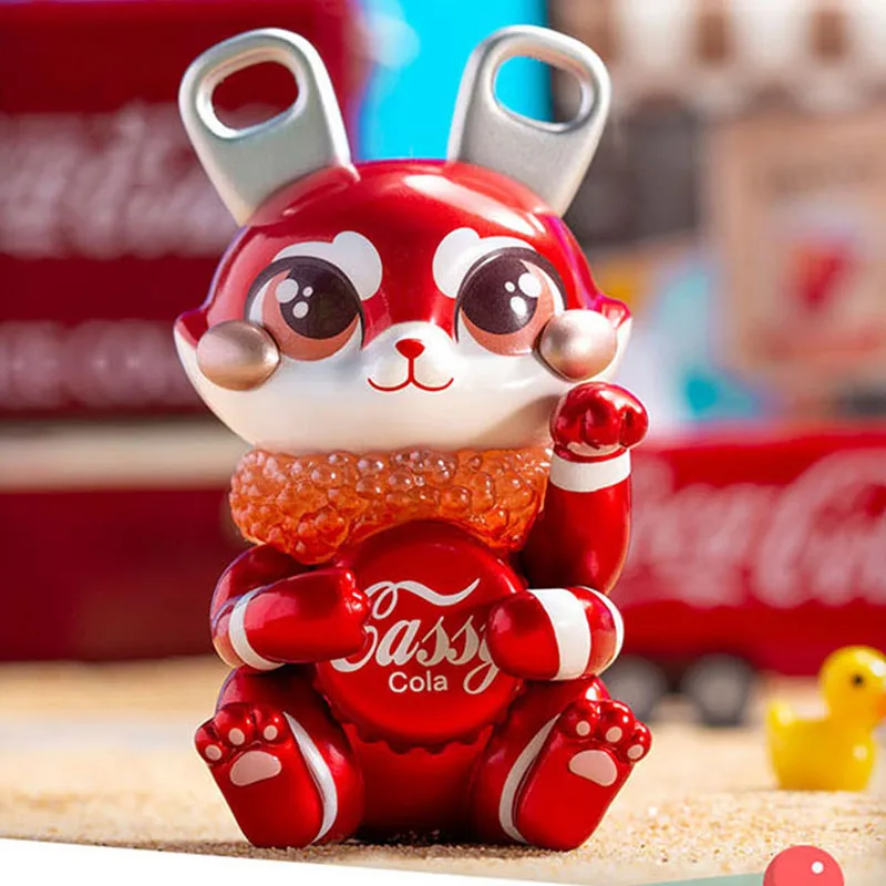 

Anime New Cassy Cat Drinks Blind Box Guess Bag Figurine Action Figure Cartoon Character Model Toys Doll Desktop Collection