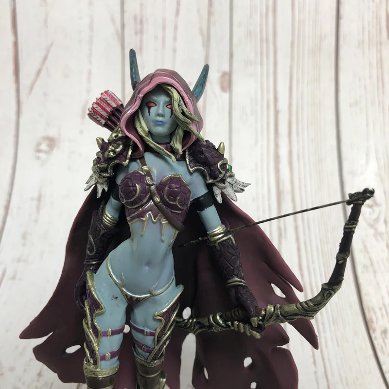 Sylvanas Темный Traxex Windrunner стрельба из лука королева ПВХ Аниме Фигурка модель, подарок для детей 14 см