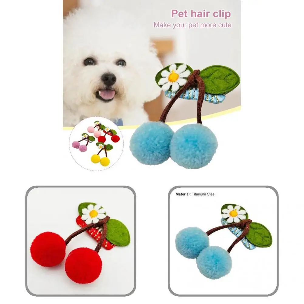 

Nice-looking Hair Pin Clips Elegant Long-lasting Hair Clips Pet Dogs Hairpins for Party Hair Pins