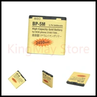 high capacity golden battery bp 5m rechargeable li ion battery for nokia 5610 6500s 5611 6110c 5710 8600 5700 7390 battery 5m