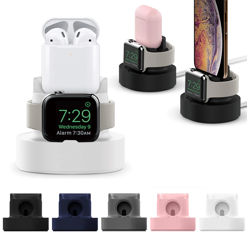 

2 в 1 зарядный кронштейн для Apple Watch iPhone удобная прочная зарядная станция для Apple