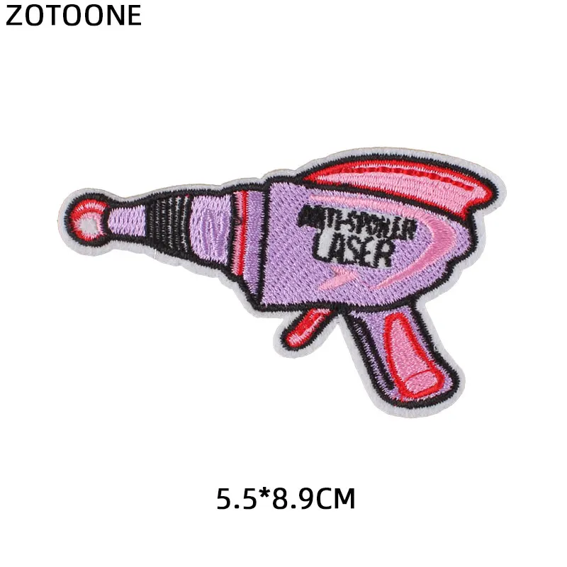 ZOTOONE Железный На милые игрушки нашивка оружие для одежды футболки значки