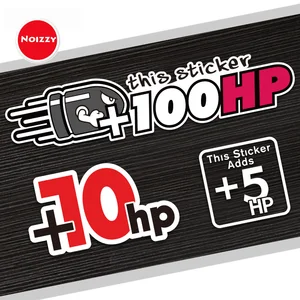 Noizzy наклейка + 100 HP модная наклейка на автомобиль Bomb виниловая Светоотражающая оконная чашка топливный бак энергосберегающие аксессуары автостайлинг