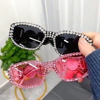 steampunk rectangle sunglasses women rhinestone sun glasses luxury vintage diamond female eyeglasses ladies pink shades oculos