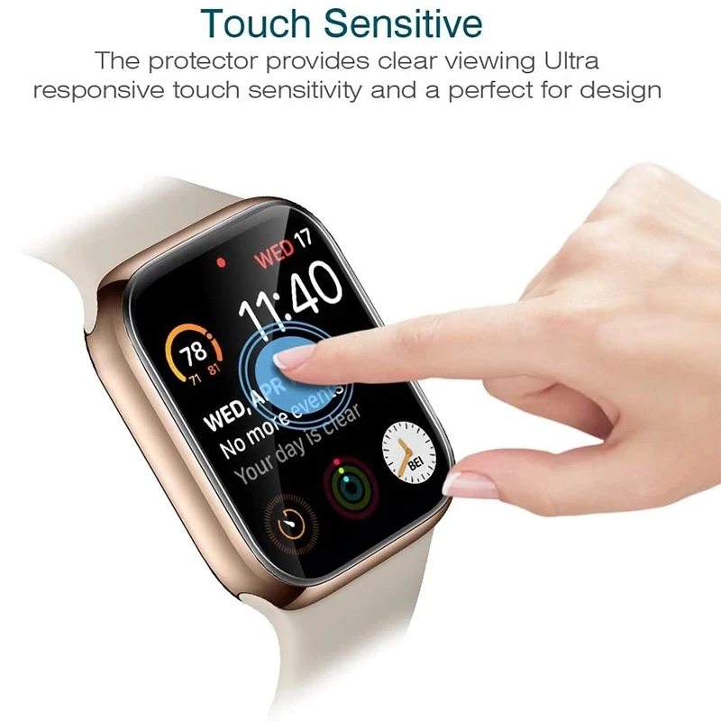 3 шт. Защитная Гидрогелевая пленка для Apple Watch SE Series 6 5 4 44mm 40mm 2 1 42mm 38mm (не стекло)