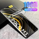 Гидрогелевая защитная пленка 99D для Xiaomi POCO M3 X3 NFC F1 F2 Pro, пленка для экрана Mi 9, 10 Lite, A3, 9T, 10T Pro, полное покрытие