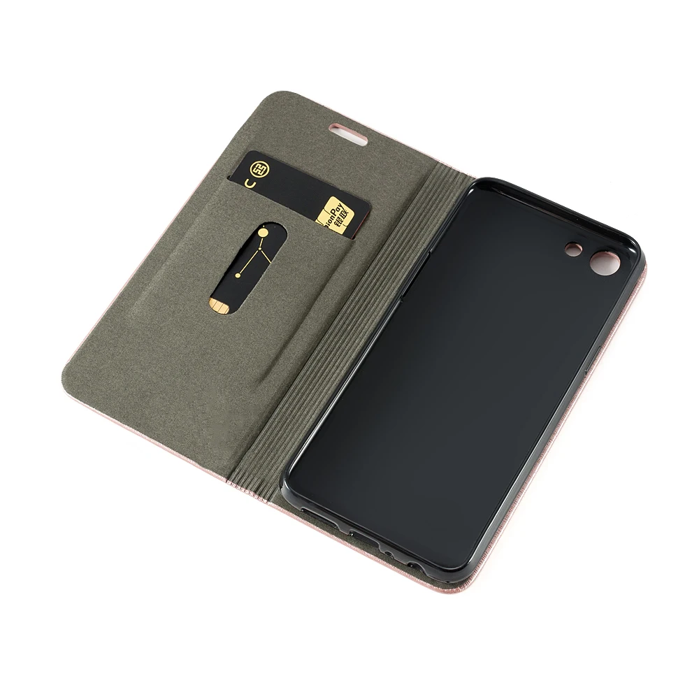 Кожаный чехол кошелек для OPPO A83 книжка F1S A59 деловой Realme 1 Мягкая силиконовая