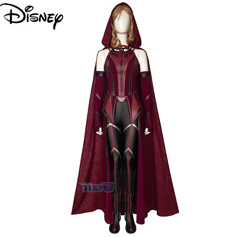 

Disney Cartoon Marvel Wanda Vision Crimson Witch Cos Suit Scarlet Witch Cosplay Same Clothes