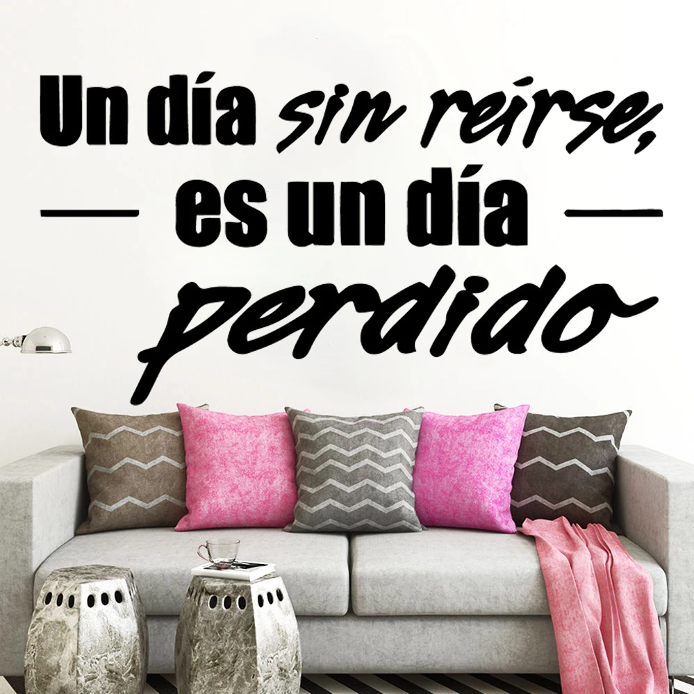

Vinyl Spanish quotes Wall Decal decoration Waterproof Wall Stickers For Bedroom Living Room Home Decor Decals wallpaper RU474