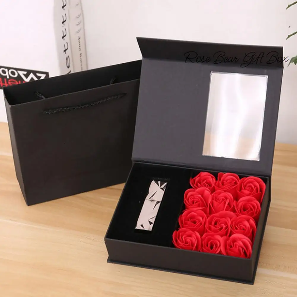 

Preserved Soap Flower Design Lipstick Perfume Packaging Decor Storage Container