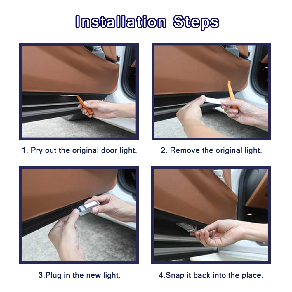 

Car LED Door Logo Lights For Maserati Quattroporte Ghibli GranTurismo GranCabrio Levante Ghost Shadow Welcome Lamp Accessories