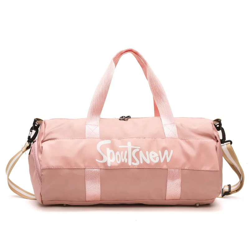 Unisex Men Zipper Fitness Gym Storage Handbag Duffle Luggage Large Capacity Waterproof Oxford Travel Bags Shoulder Messenger Bag