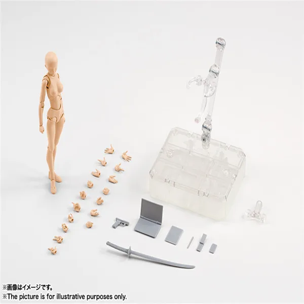 Высокое качество тела KUN / BODY CHAN BJD серый цвет Ver. Черно-оранжевая ПВХ экшн-фигурка