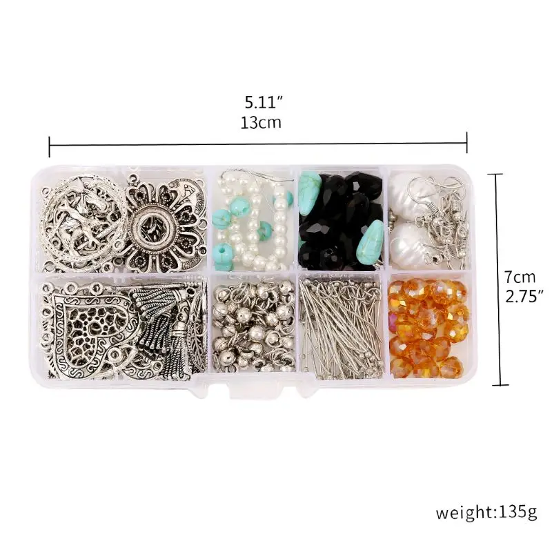 

1 Set DIY Bohemian Earring Making Kit Jewelry Components Materials Tools Repair Supply