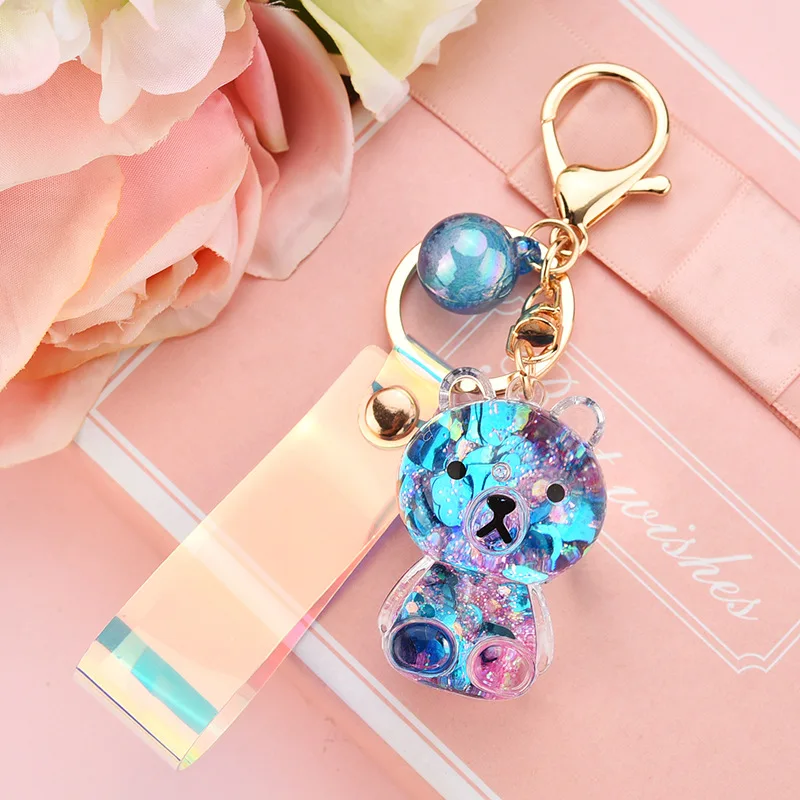 Брелок для ключей из акрила с изображением медведя мультфильма - купить по