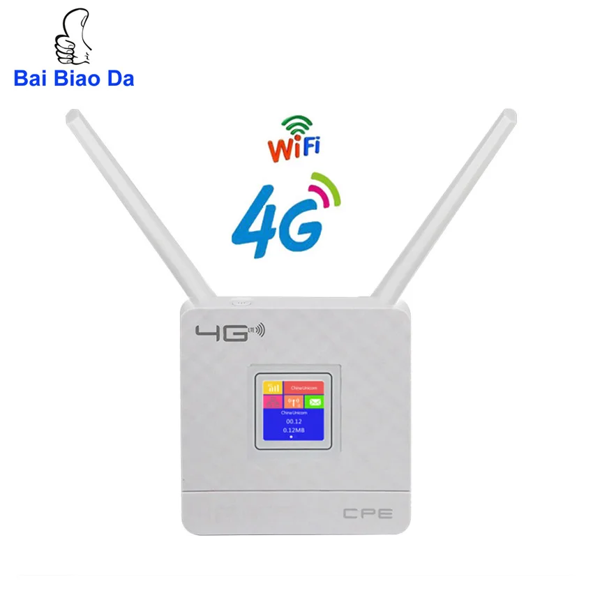 Широкополосный 4G LTE маршрутизатор BaiBiaoDa Cpe903, портативная беспроводная точка доступа, мобильный модем, 4G Wi-Fi маршрутизатор со слотом для SIM-ка...