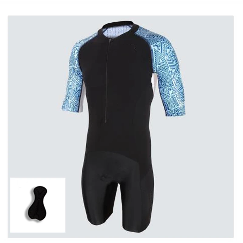 

2022Men's Bicycle Pullover, Mountain Bike And Triathlon, Breathable And UV Protective Clothing, Cycling Triathlon Jumpsuit Wear
