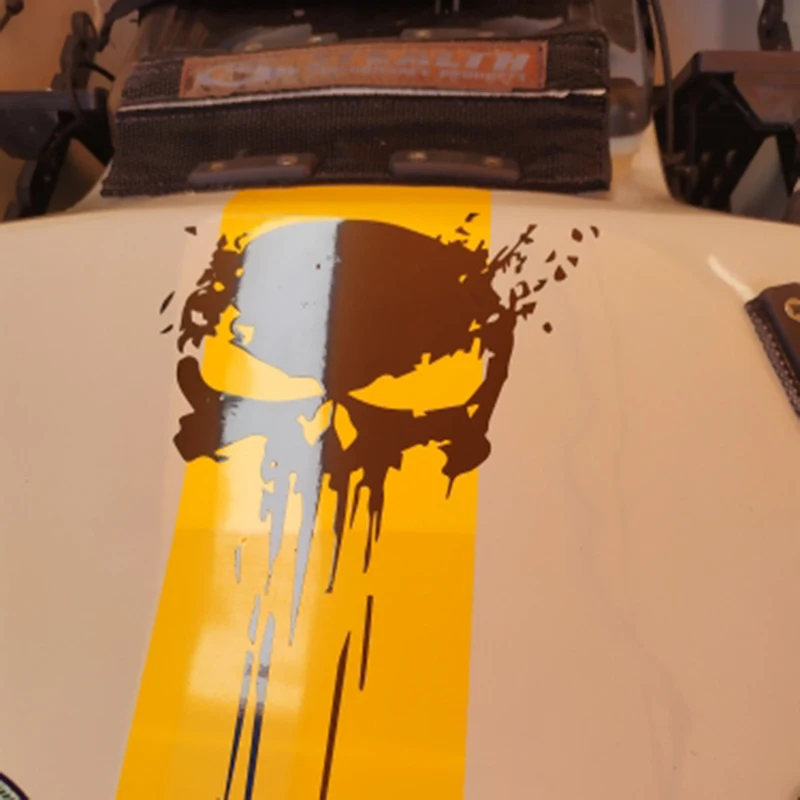 22*15 см наклейка с черепом для автомобиля 3D и отражающая оптовая продажа