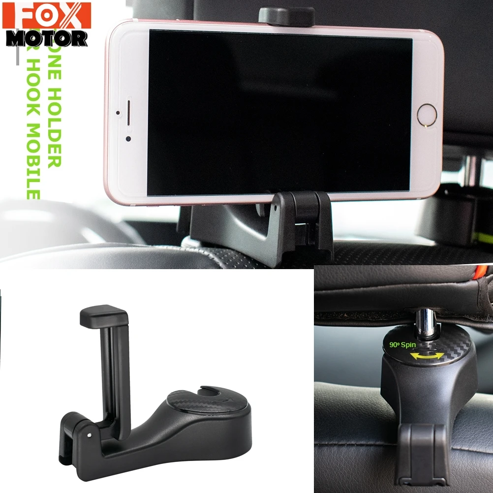 Universal Headrest Hook Phone Holder Auto Car Seat Back Hanger Cell Stand Clip Tool Bag Styling | Автомобили и мотоциклы