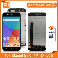 5 5 for xiaomi mi 5x lcd display mi a1 lcd touch screen digitizer display for xiaomi 5x screen a1 with frame replacement parts