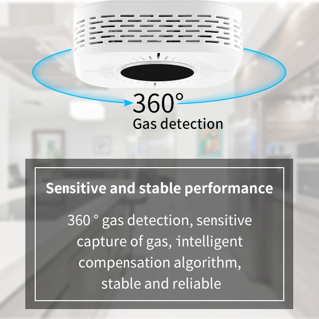 

2 in 1 CO Smoke & Carbon Monoxide Detector Alarm for Smart Home Alarm Security 433MHz Ring Alarm System