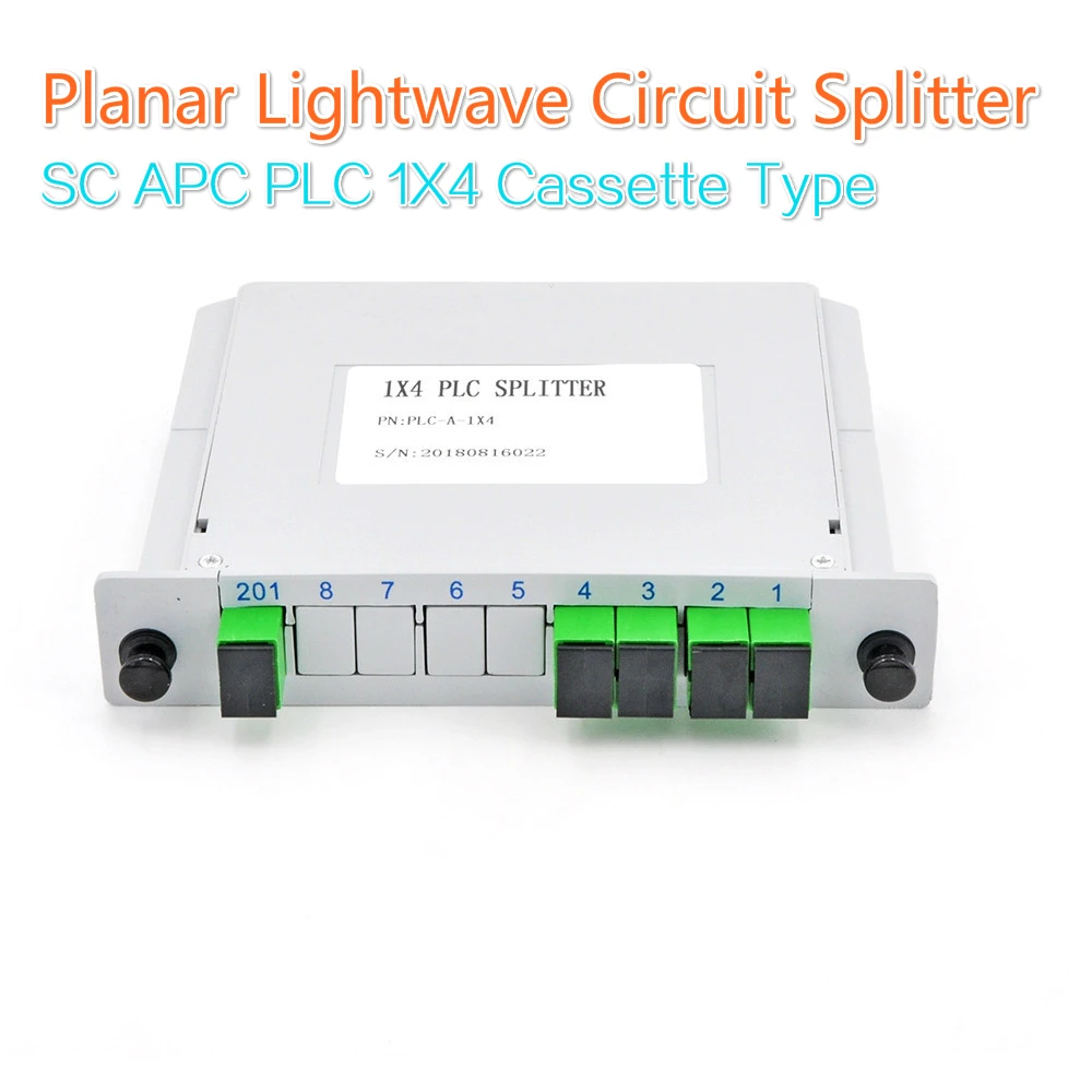 SC APC PLC 1x4 волоконно-оптическая коробка FTTH плоский распределитель цепи для