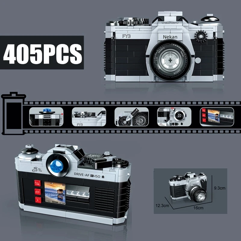 

Mini High-Tech Retro Digital Camera Series Building Blocks UP3156 Simulation Creative Model Kit Collecting DIY Bricks Toys Gift