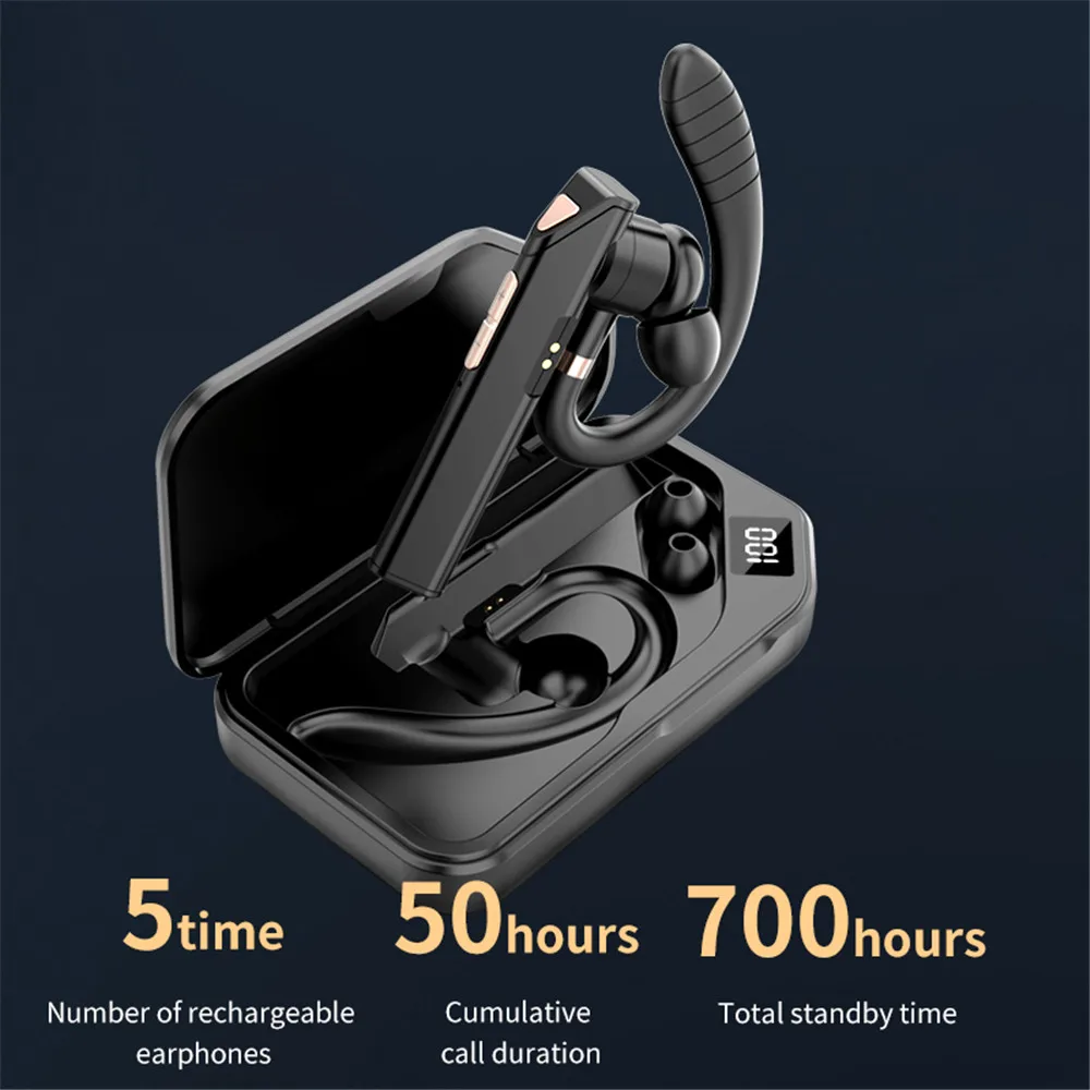 Bluetooth wireless headset intelligent charging and noise reduction function for making receiving calls game audio vide | Электроника