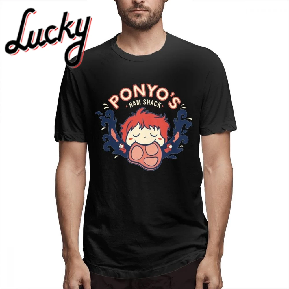 Классическая футболка с круглым вырезом Ponyo Ham Shack Food большие размеры США S-6XL |
