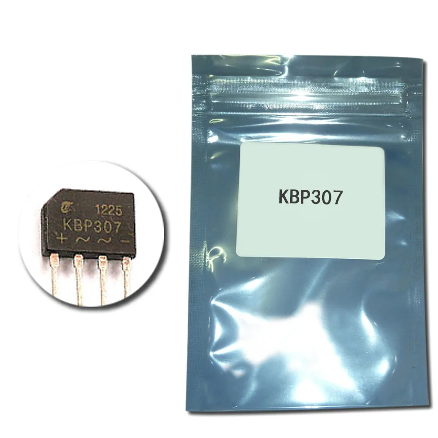 

20PCS KBP307 diode bridge rectifier 3A 1000V power diode electronica componentes rectifier diode KBP 307 GBJ-4