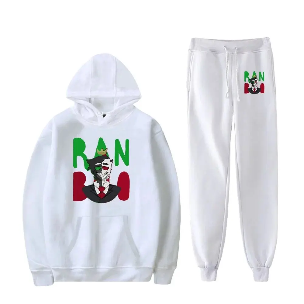 

Ranboo Hoodies Set Autumn Winter Men/Women Hooded And Pants Streetwear Fashion Clothes Pullovers Sweat Pants Set Tracksuits 2