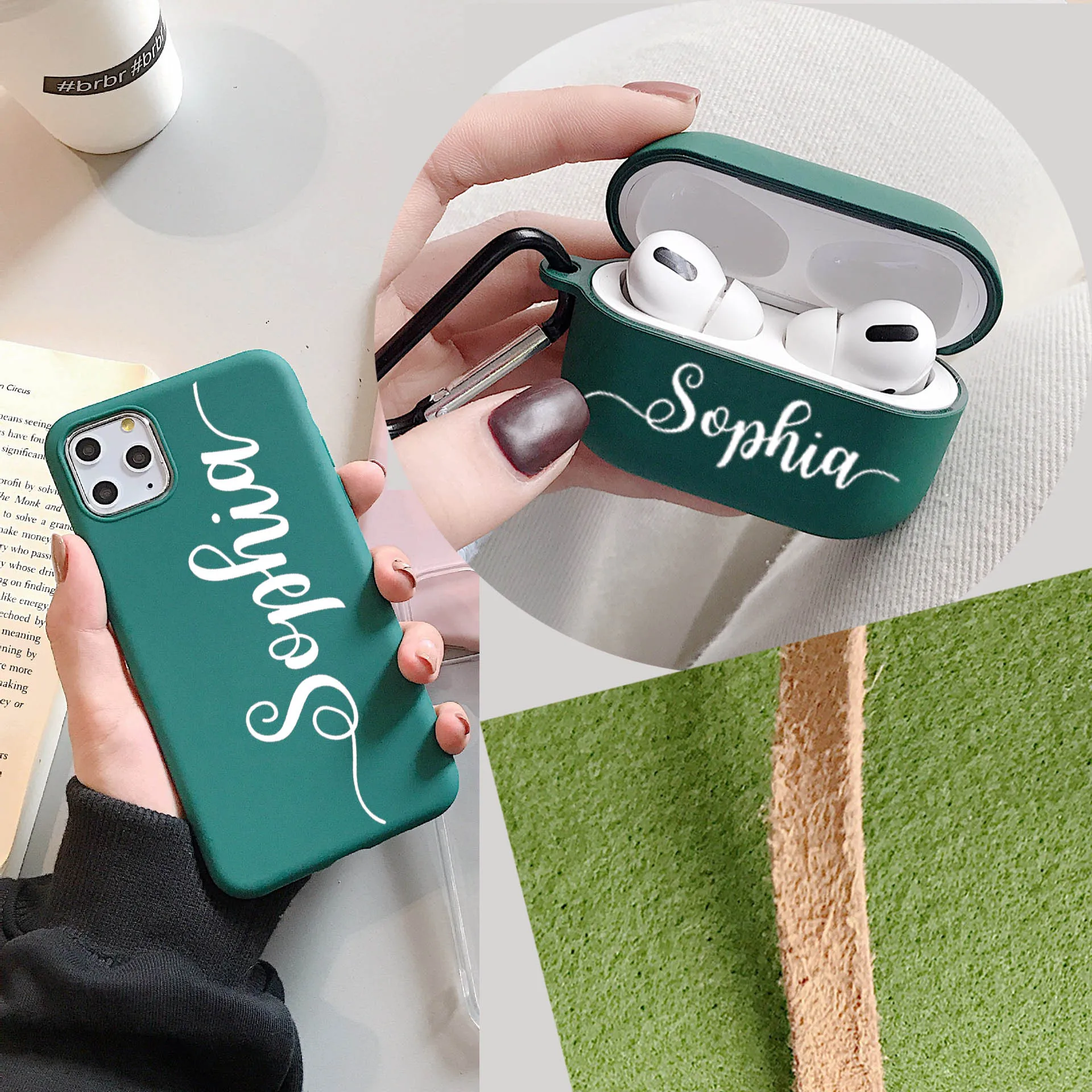 Персонализированный Чехол для телефона с именем iPhone 11 12 Pro Max Xs XR X se 6 7 8 Plus 2020 чехол