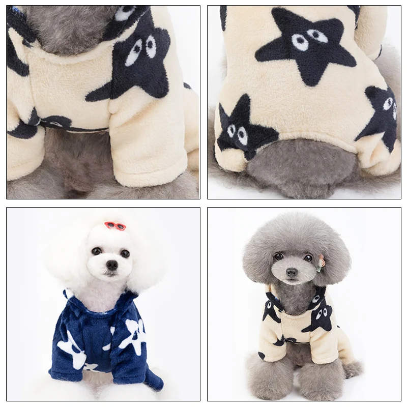 Теплая женская пижама для собак одежда кошек пальто маленьких куртка домашних