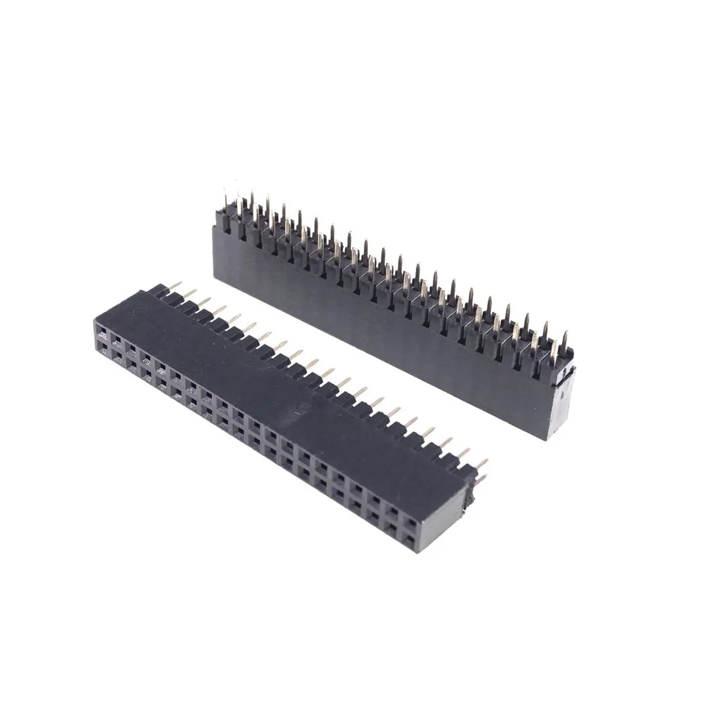 100 шт. 2 54 мм 0 10 &quotшаг 2x20 40 позиции Dual Row PCB наружный коллектор со сквозным