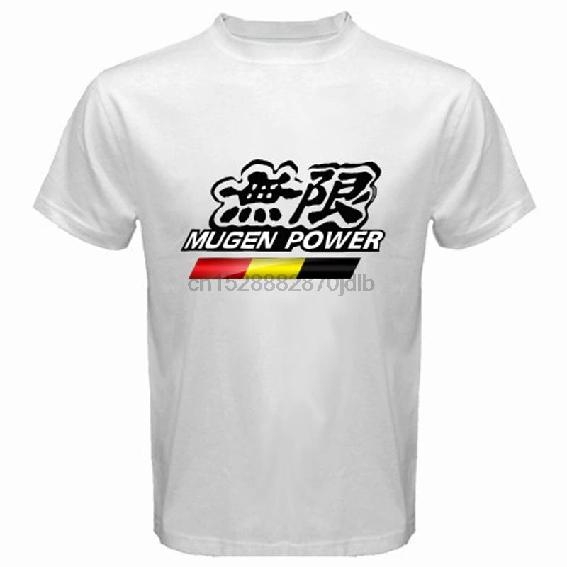 Новый MUGEN POWER JAZZ Tuning гоночный автомобиль логотип мужская белая футболка классная