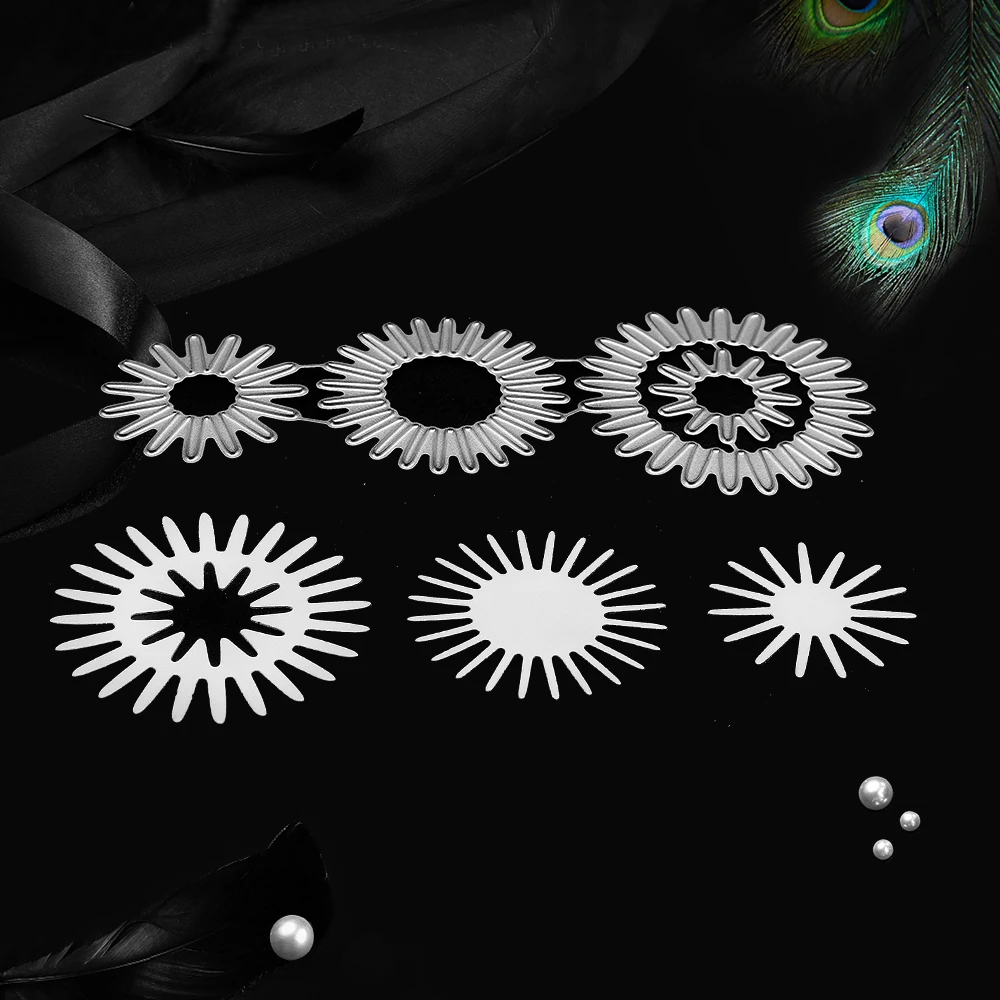 Новые металлические Вырубные штампы Цветочные сердца фотоальбом бумажная