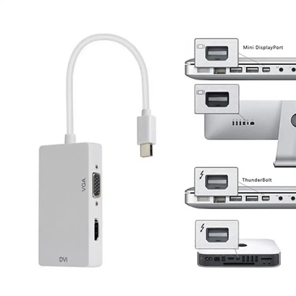 

Converter 3 in 1 HDMI-compatible to ABS Adapter Cable HDMI-compatible to Video Converter Digital to Analog for Laptop Projector