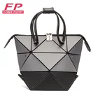 Сумка женская через плечо, матовая, с цветными блоками, сумочка с геометрическим узором