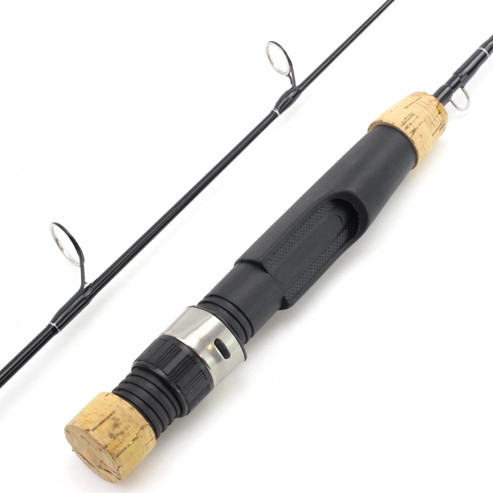 Акция! 59 см удочка для зимней рыбалки подледной карбоновый материал дорожный