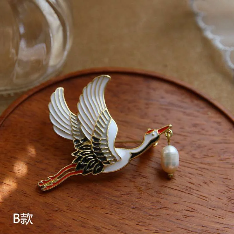 Женская Брошь с искусственным жемчугом в стиле ретро | Украшения и аксессуары