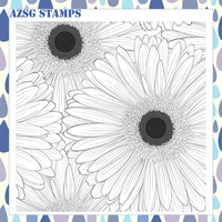 beautiful sunflowers transparent silicone clear stamps for diy scrapbookingcard making crafts decoration supplies