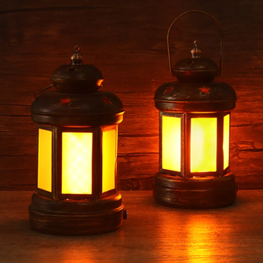 Приглушаемая железная винтажная керосиновая лампа перезаряжаемый фонарь