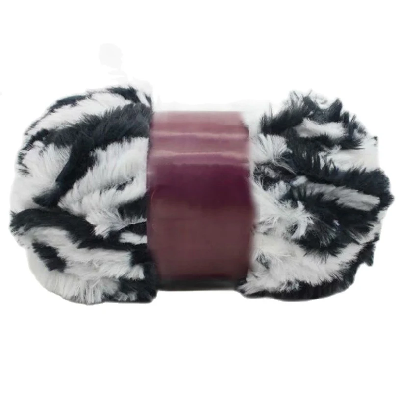 100g с искусственным мехом пряжа шерстью норки длинные плюшевые удобные мягкие