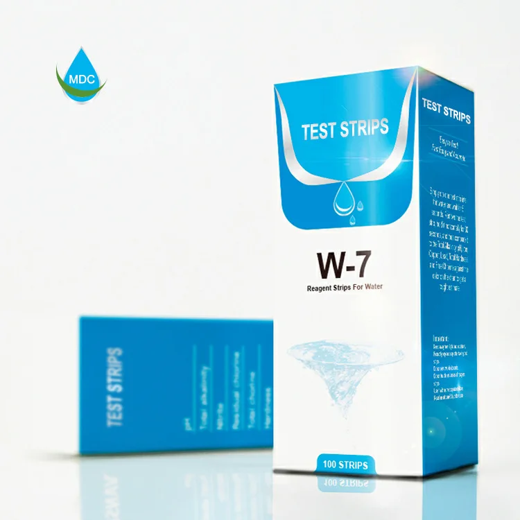 

MDC water quality test strip 7-in-1 seawater freshwater swimming pool SPA aquarium and fish pond precision test ph test paper