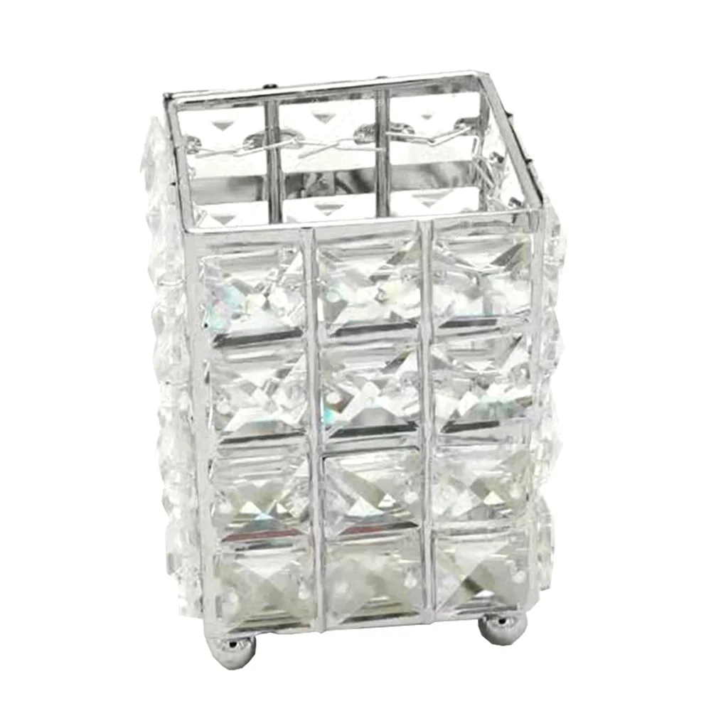 Хрустальный органайзер для макияжа металлический ящик хранения кисть ногтей